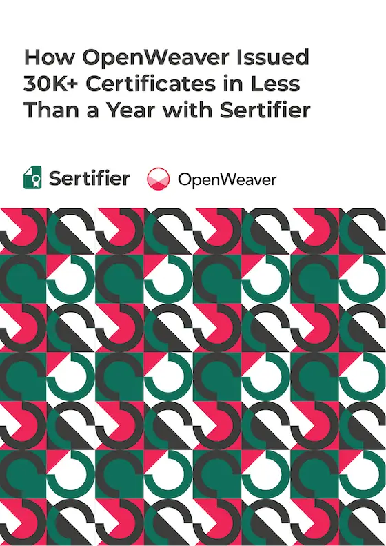 How OpenWeaver Issued 30K+ Certificates in Less Than a Year with Sertifier