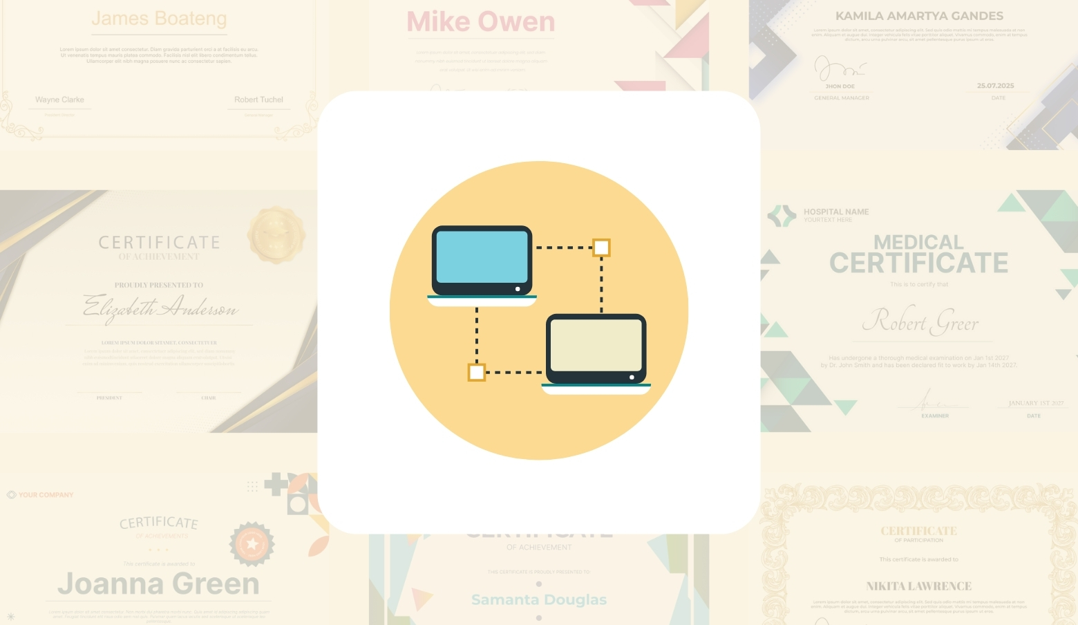 Interactive Online Training With a Digital Certificate Generator