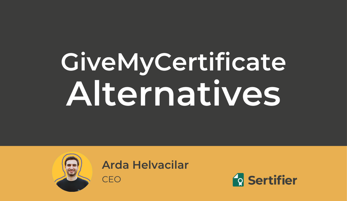 GiveMyCertificate Alternatives