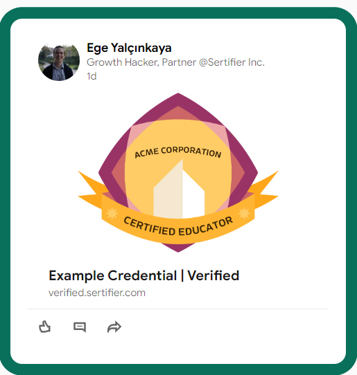 example credential verified