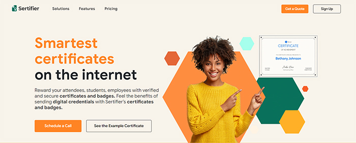 Sertifier certificate template