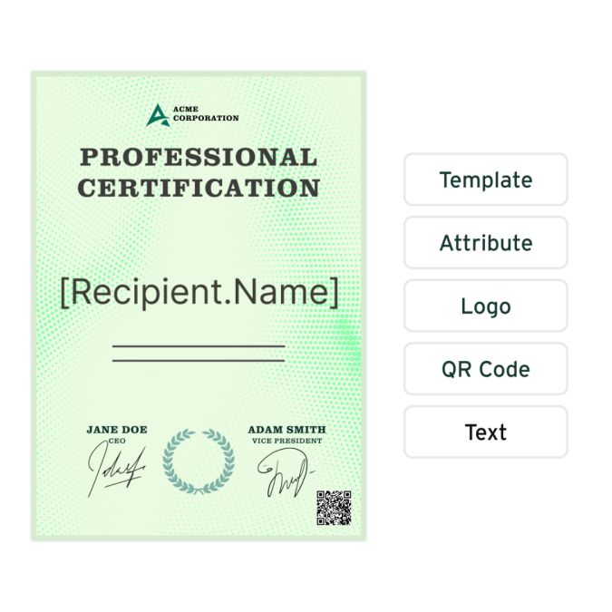 online learning credentials