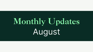 Monthly Updates August