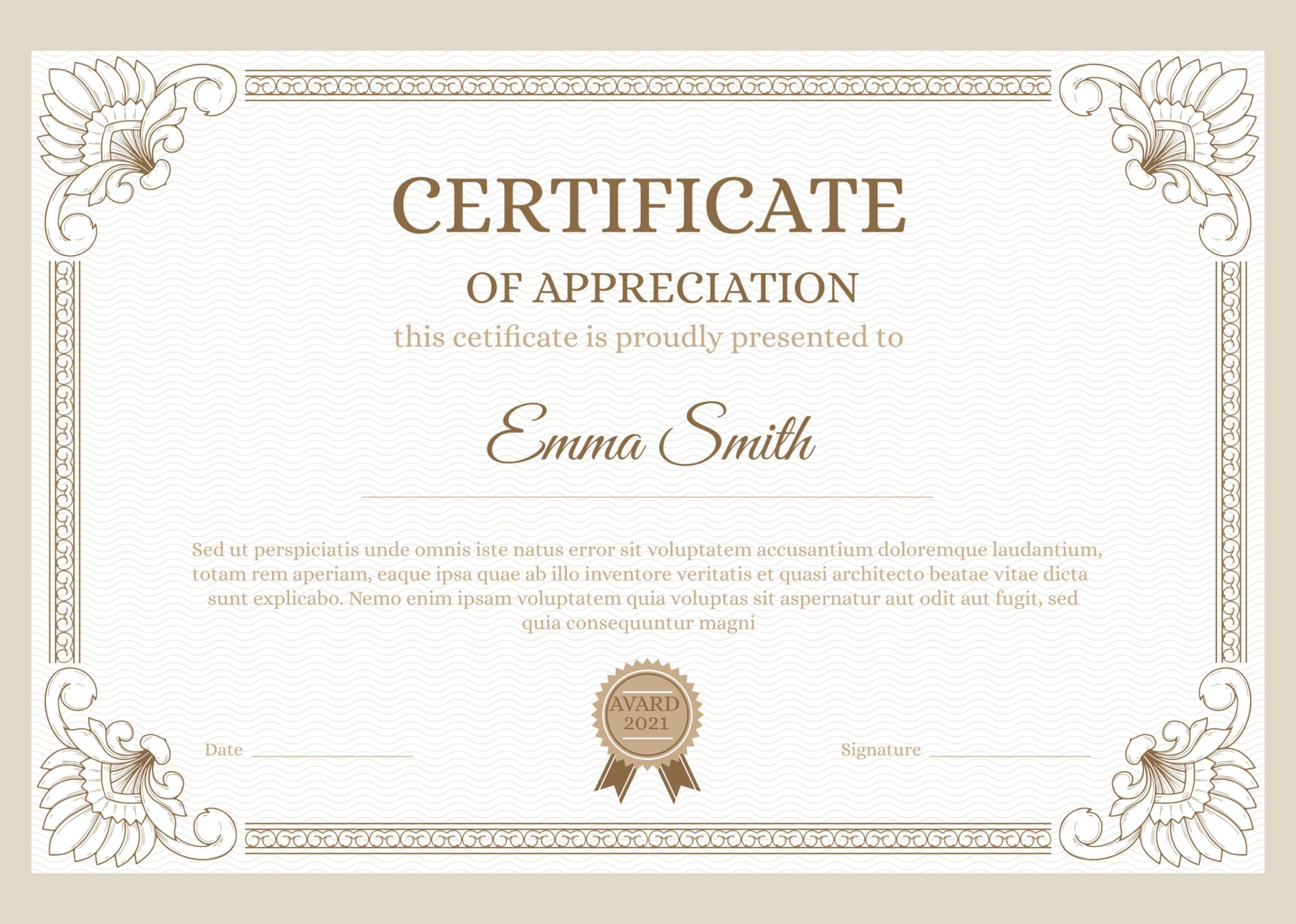 Certificate Of Appreciation Examples +23 Free Editable