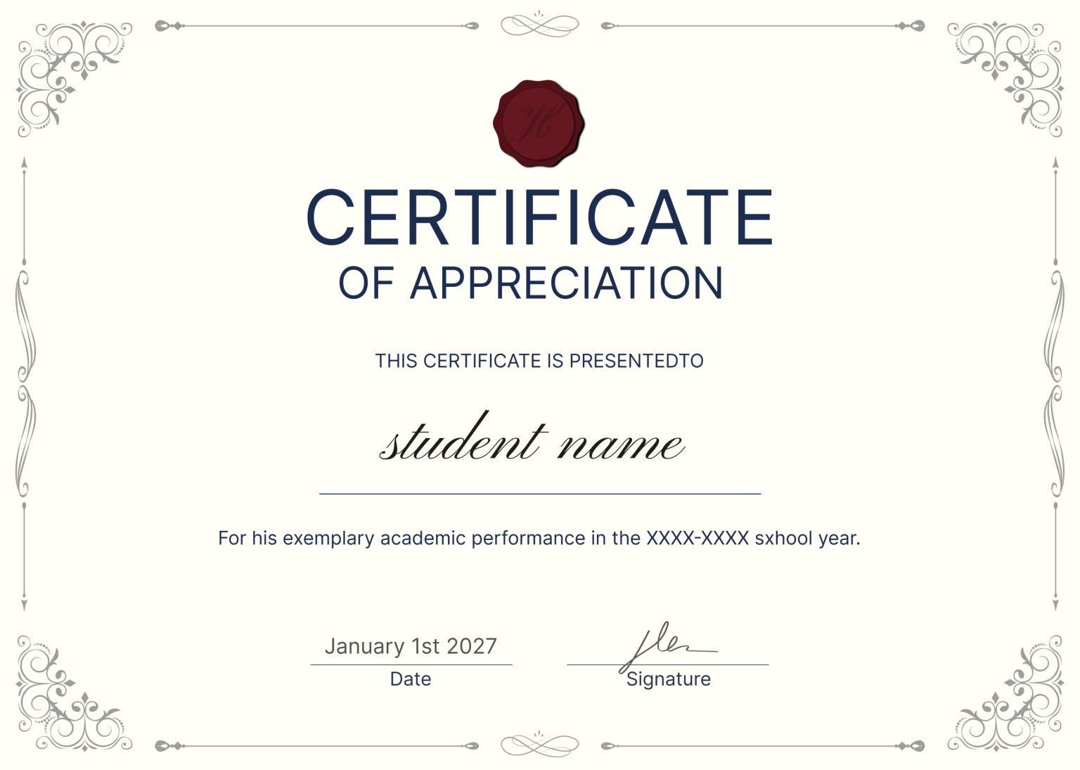 Certificate Of Appreciation Examples +23 Free Editable