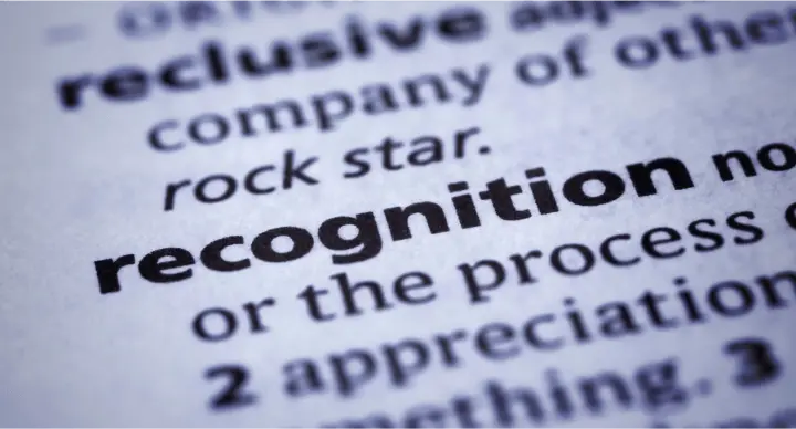 criteria for recognition