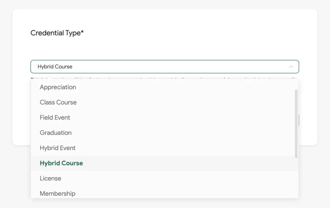 Sertifier Credential Details