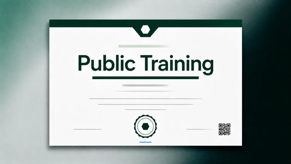 Public training & certification programs